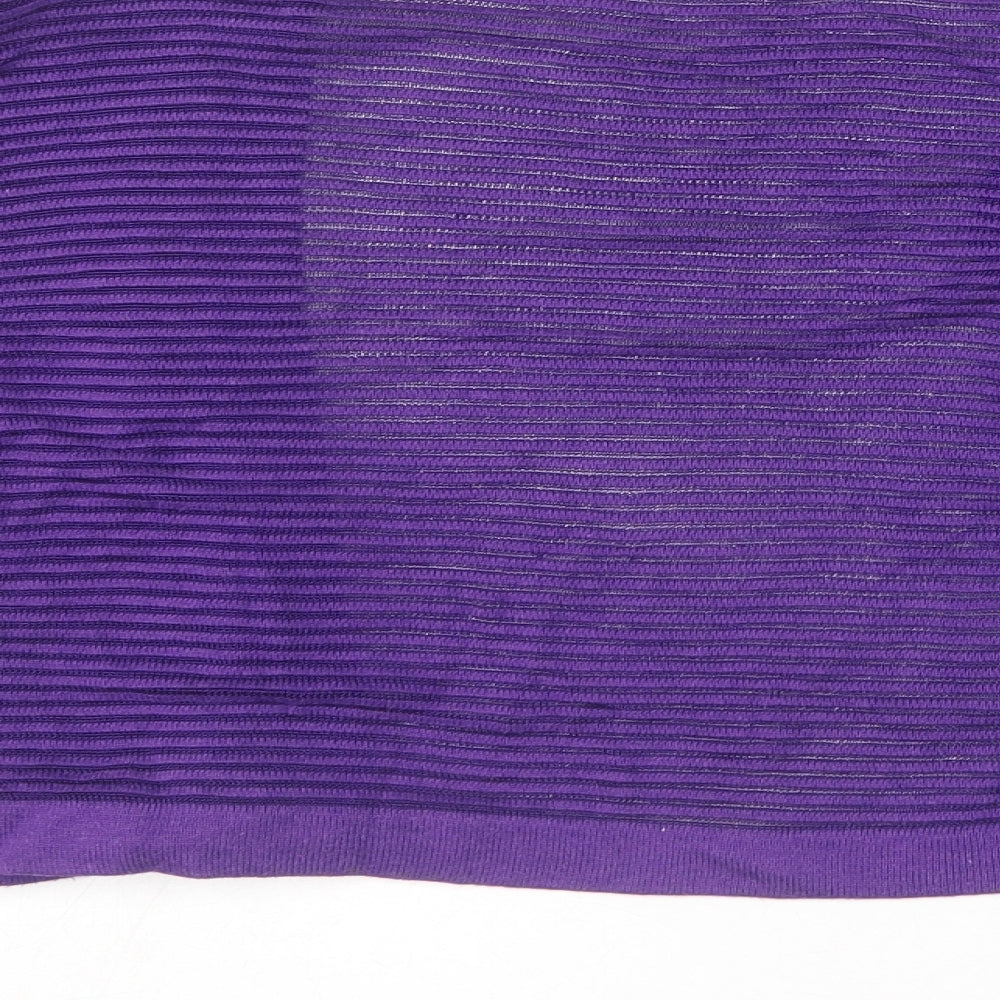 Womens UK Size S Bonmarché Purple Cardigan Jumper