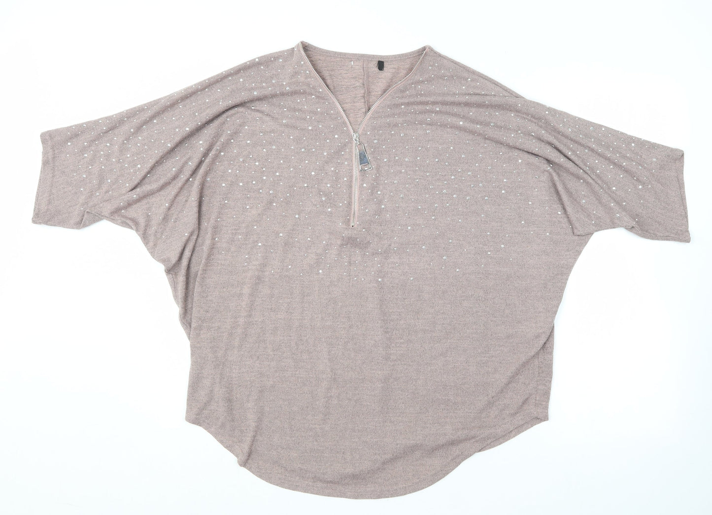 Womens UK Size M Preworn Purple Basic T-Shirt