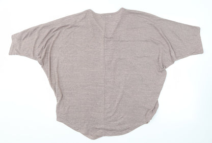 Womens UK Size M Preworn Purple Basic T-Shirt