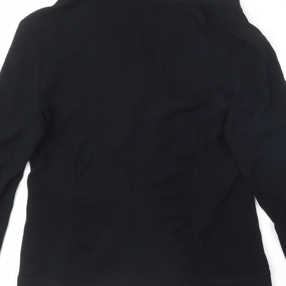 EVELIN BRANDT Womens Black V-Neck  Viscose Cardigan Jumper Size S