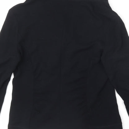 EVELIN BRANDT Womens Black V-Neck  Viscose Cardigan Jumper Size S
