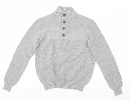 Womens UK Size S IZOD Grey Pullover Jumper