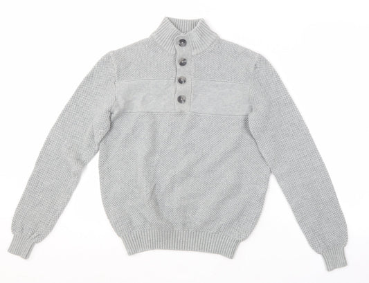 Womens UK Size S IZOD Grey Pullover Jumper