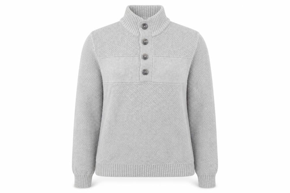 Womens UK Size S IZOD Grey Pullover Jumper