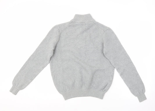 Womens UK Size S IZOD Grey Pullover Jumper