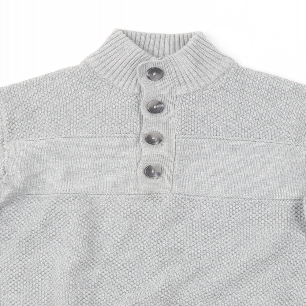 Womens UK Size S IZOD Grey Pullover Jumper