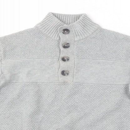 Womens UK Size S IZOD Grey Pullover Jumper