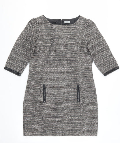 F&F Womens Black  Polyester Shift  Size 14  Round Neck