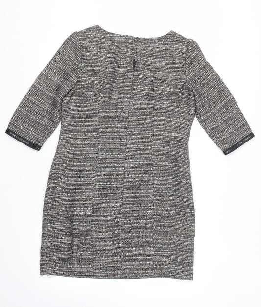 F&F Womens Black  Polyester Shift  Size 14  Round Neck
