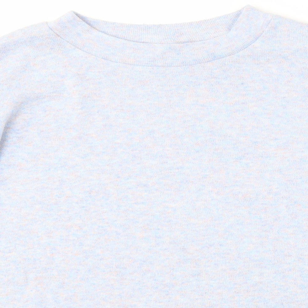 F&F Womens Blue Round Neck  Polyester Pullover Jumper Size 10