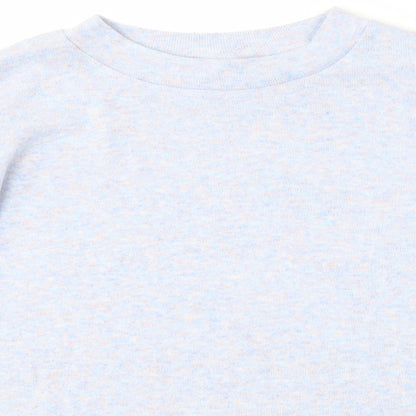 F&F Womens Blue Round Neck  Polyester Pullover Jumper Size 10