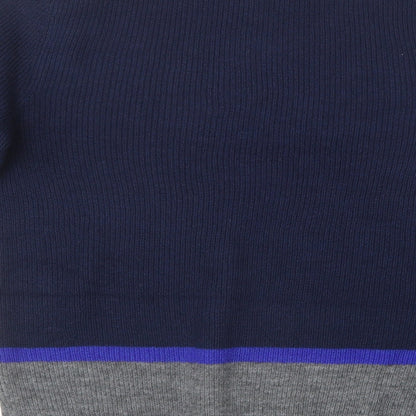 Marks and Spencer Mens Blue Round Neck  Polyester Pullover Jumper Size S