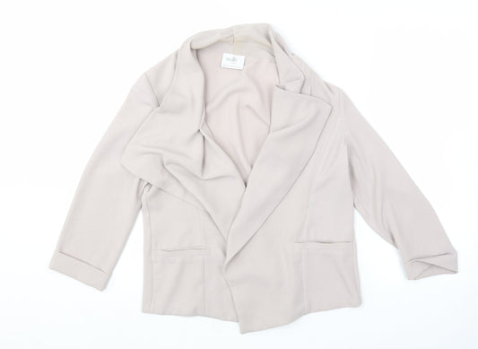 Womens UK Size 12 Wallis Beige Cardigan Jumper