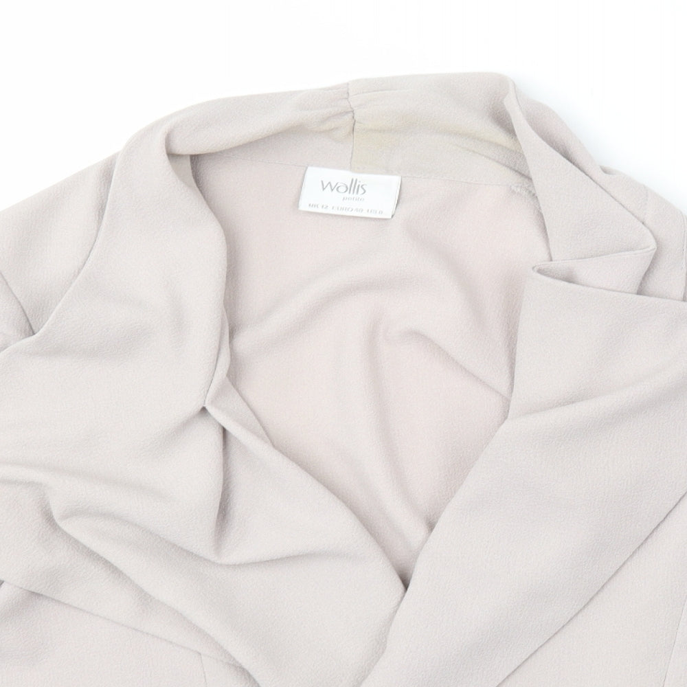 Womens UK Size 12 Wallis Beige Cardigan Jumper