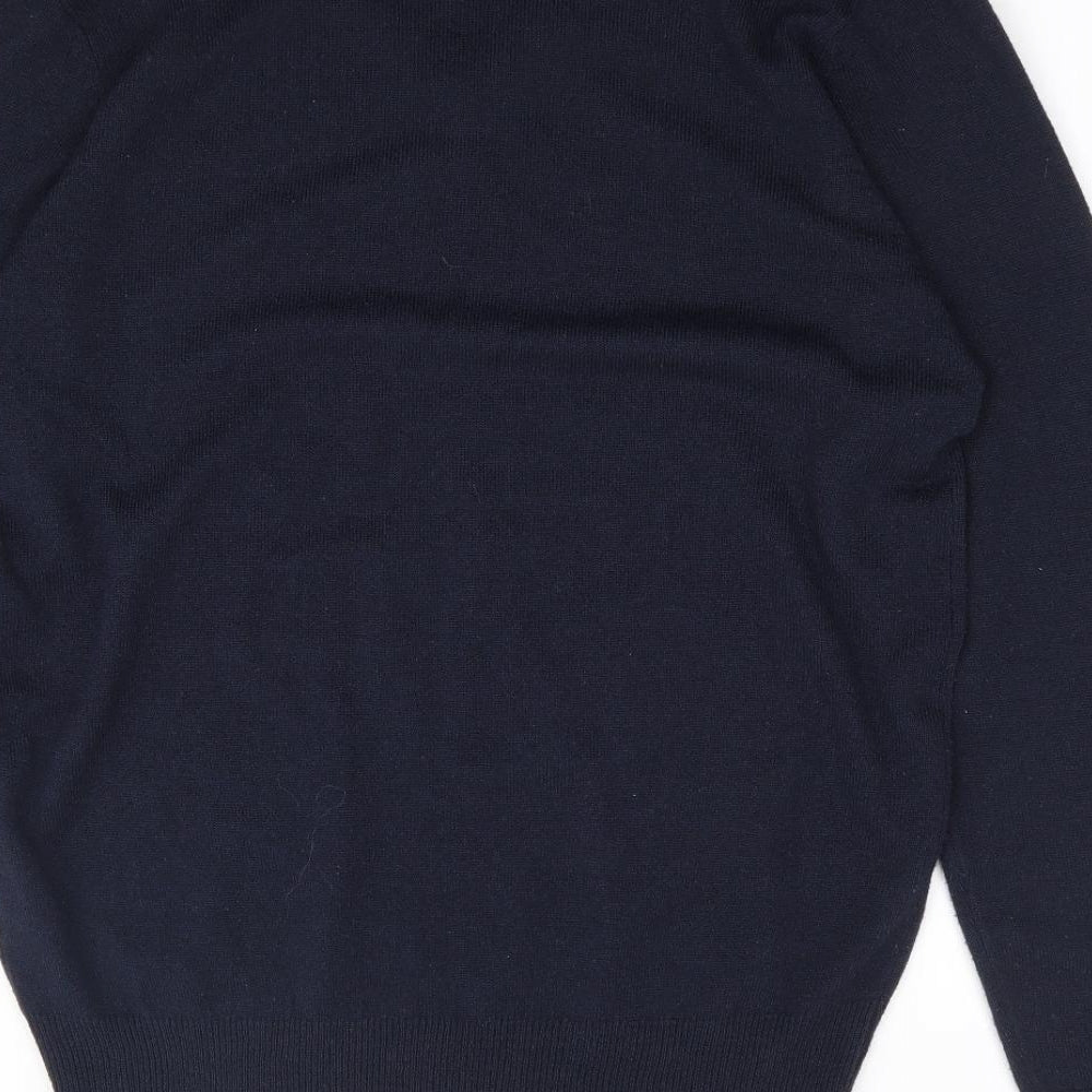 RTY Mens Blue V-Neck  Acrylic Pullover Jumper Size S   - Workwear