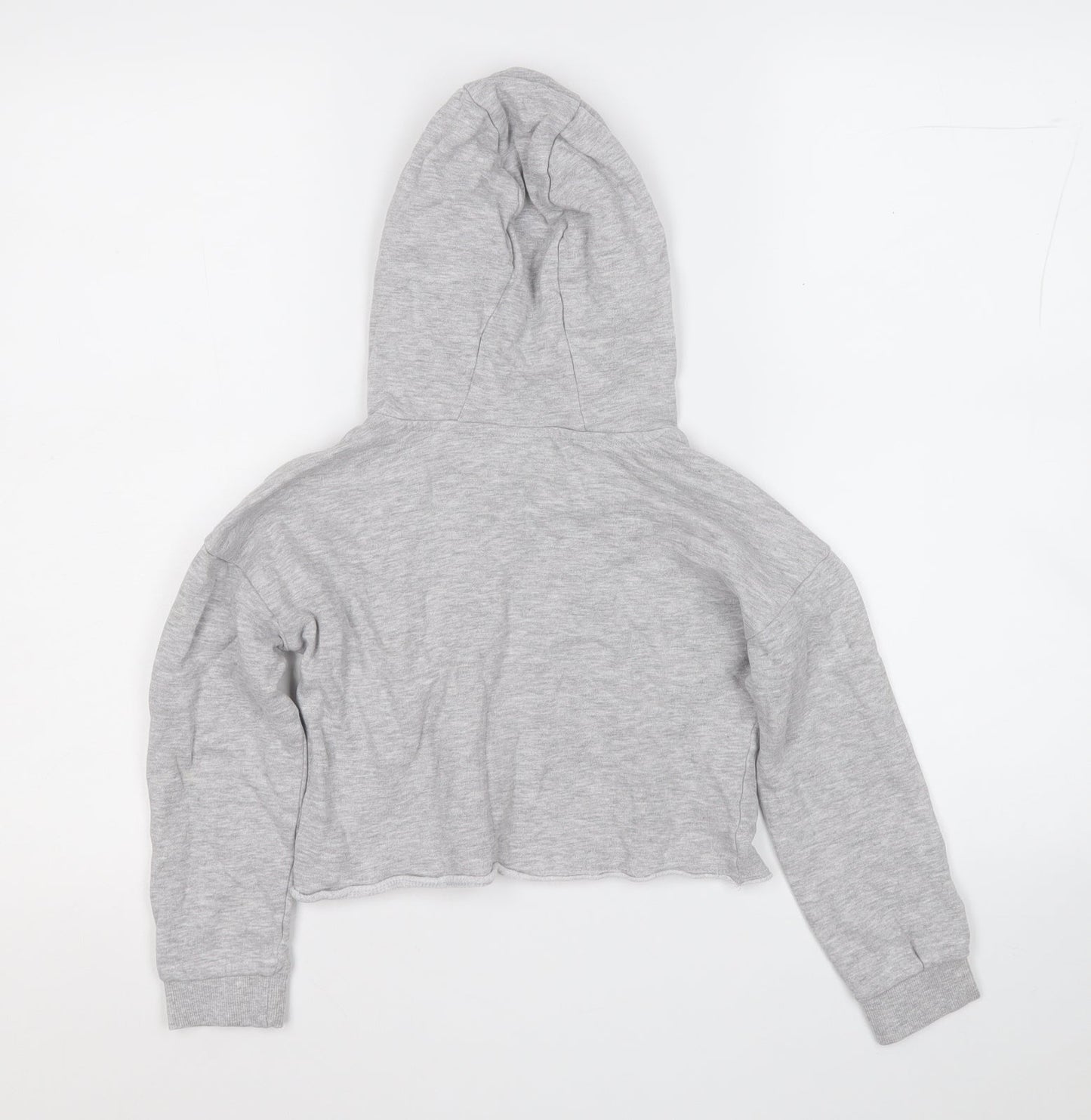 Matalan Girls Grey  Cotton Pullover Hoodie Size 9 Years   - Stay Sassy