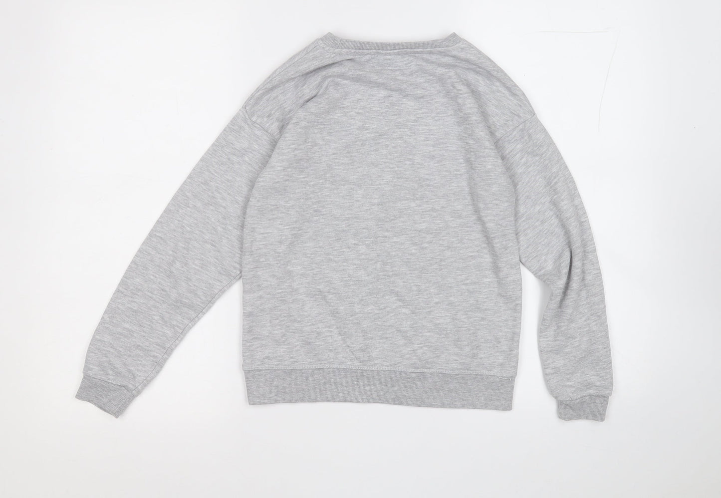 Primark Girls Grey  Cotton Pullover Sweatshirt Size 10-11 Years   - The best is yet to come