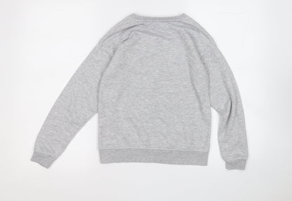 Primark Girls Grey  Cotton Pullover Sweatshirt Size 10-11 Years   - The best is yet to come