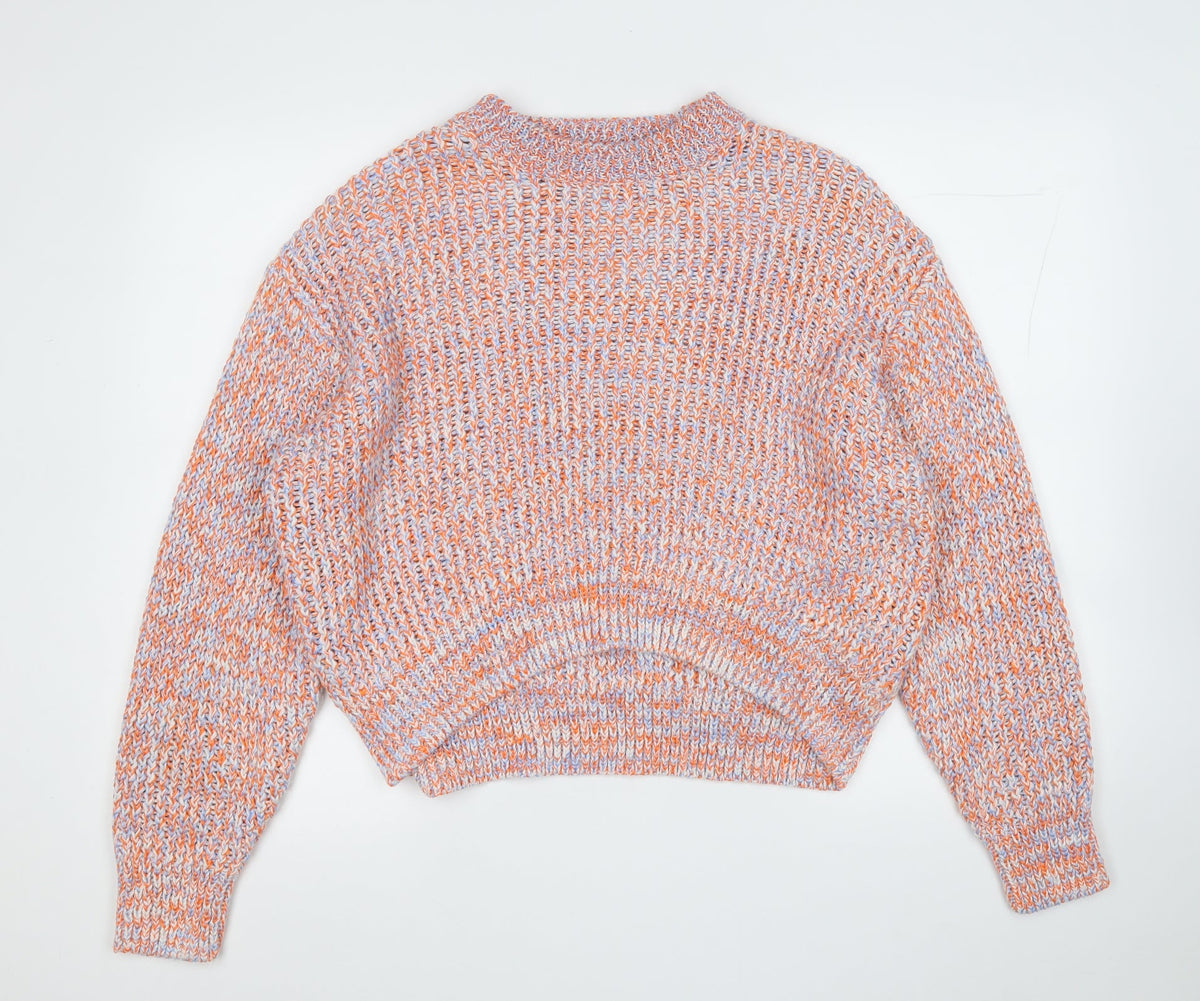 Womens UK Size M H&M Orange Pullover Jumper