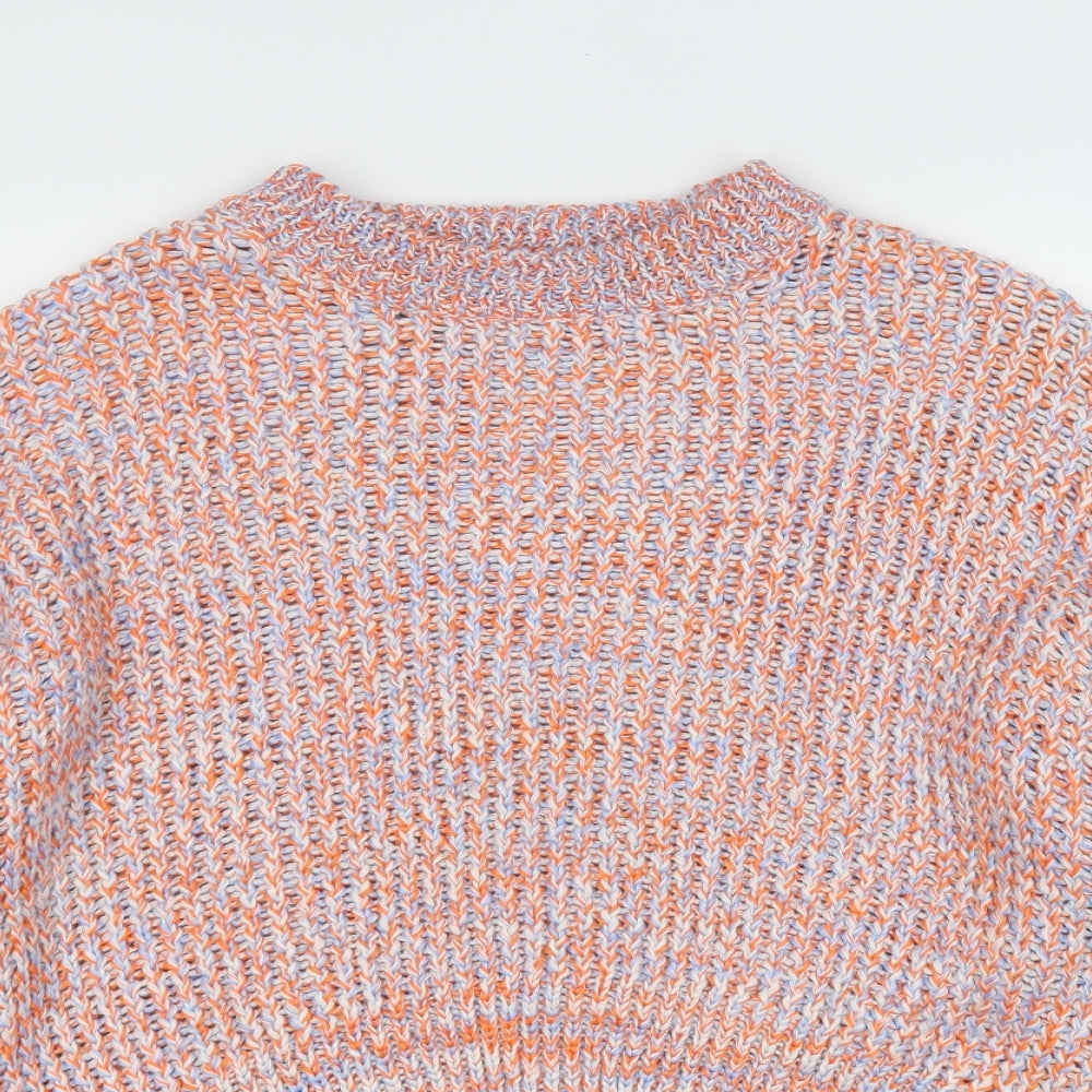 Womens UK Size M H&M Orange Pullover Jumper