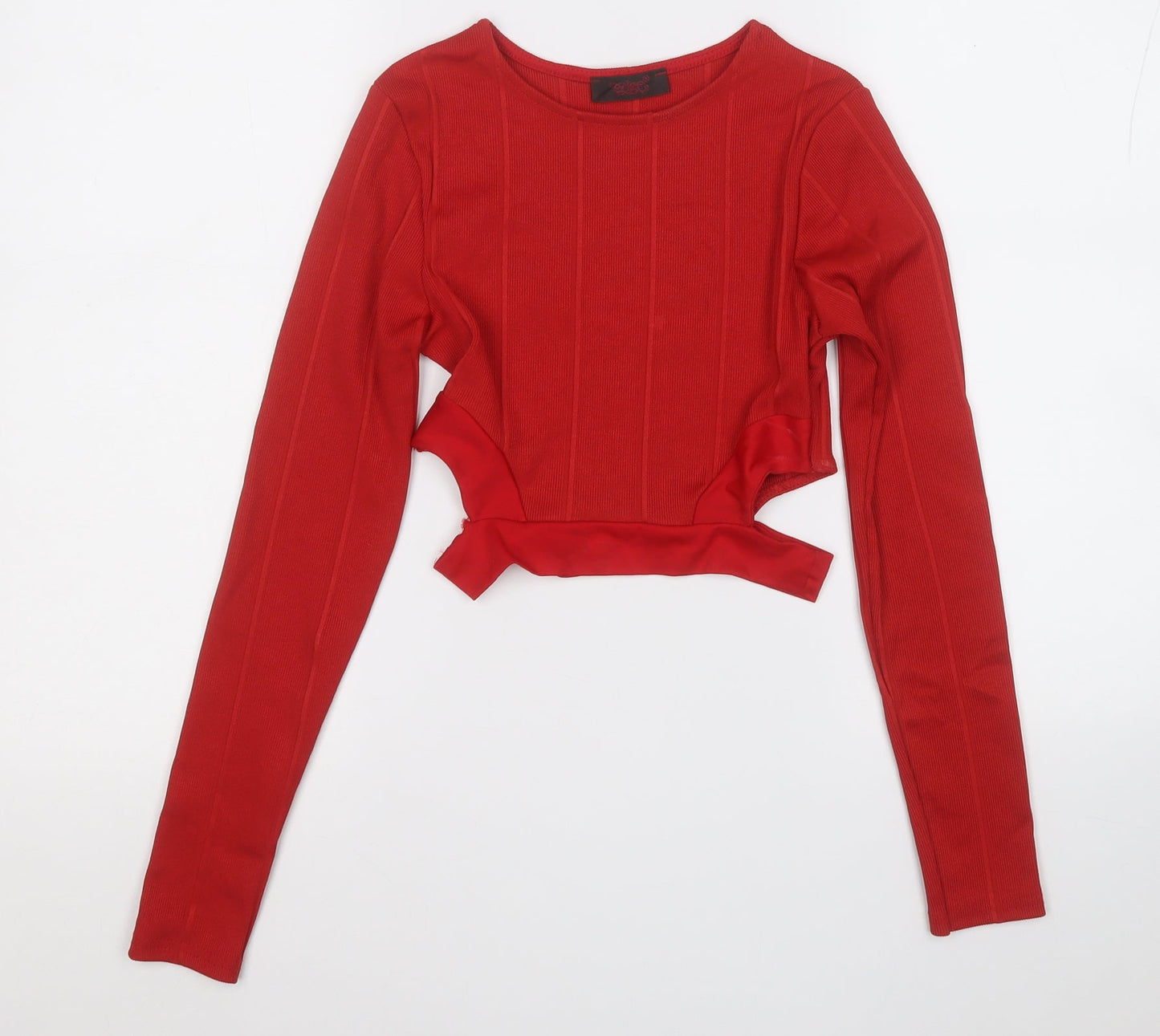 Womens UK Size 8 Preworn Red Pullover Jumper