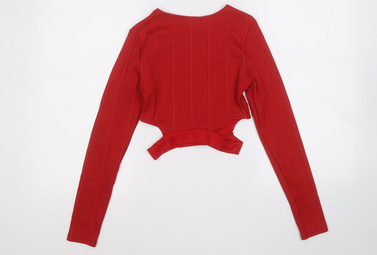 Womens UK Size 8 Preworn Red Pullover Jumper