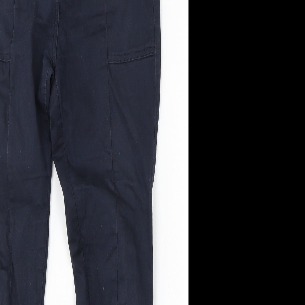 NEXT Womens Blue  Cotton Skinny Jeans Size 8 L29 in Regular Button