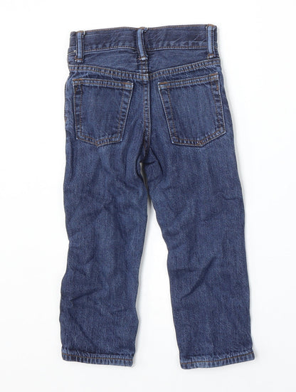 Gap Girls Blue  Cotton Straight Jeans Size 3 Years  Regular