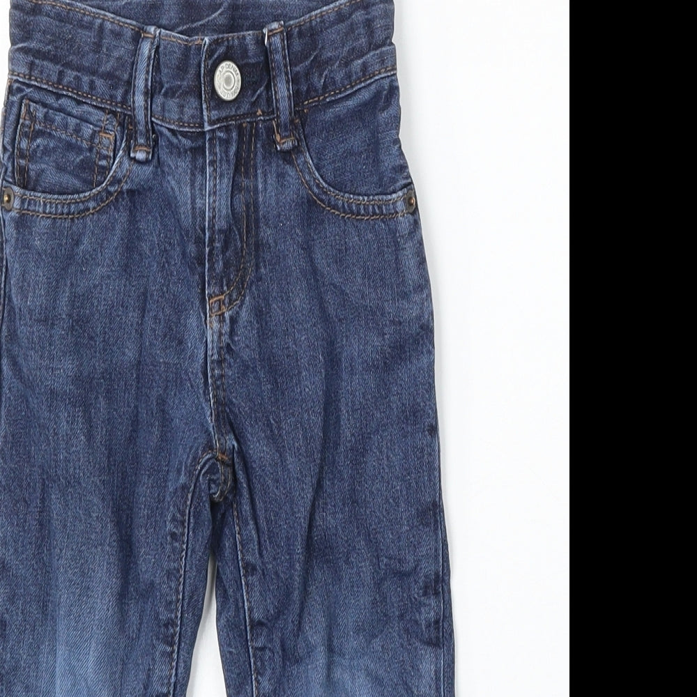 Gap Girls Blue  Cotton Straight Jeans Size 3 Years  Regular