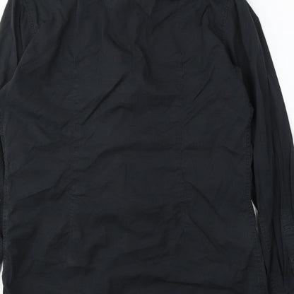 Mens UK Size S Mexx Black  Button-Up Long Sleeve Casual Shirt
