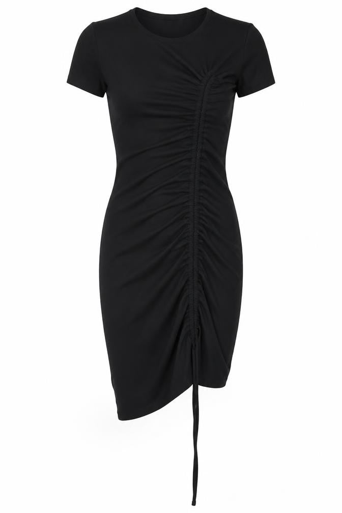 Divided by H&M Womens Black  Polyester Bodycon  Size XS  Round Neck