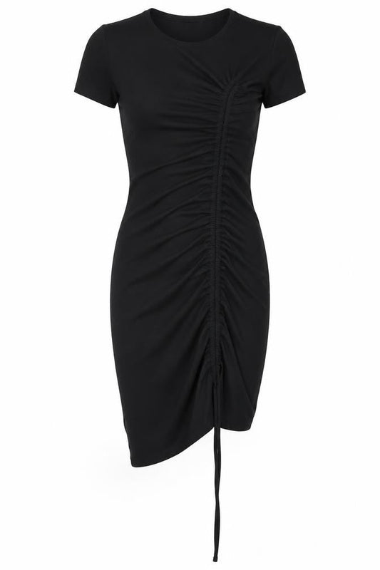 Divided by H&M Womens Black  Polyester Bodycon  Size XS  Round Neck