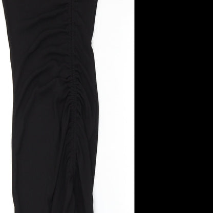 Divided by H&M Womens Black  Polyester Bodycon  Size XS  Round Neck