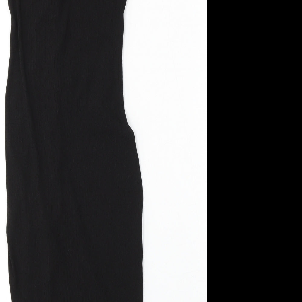 Divided by H&M Womens Black  Polyester Bodycon  Size XS  Round Neck