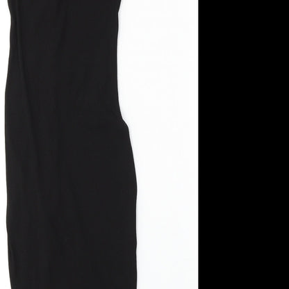 Divided by H&M Womens Black  Polyester Bodycon  Size XS  Round Neck