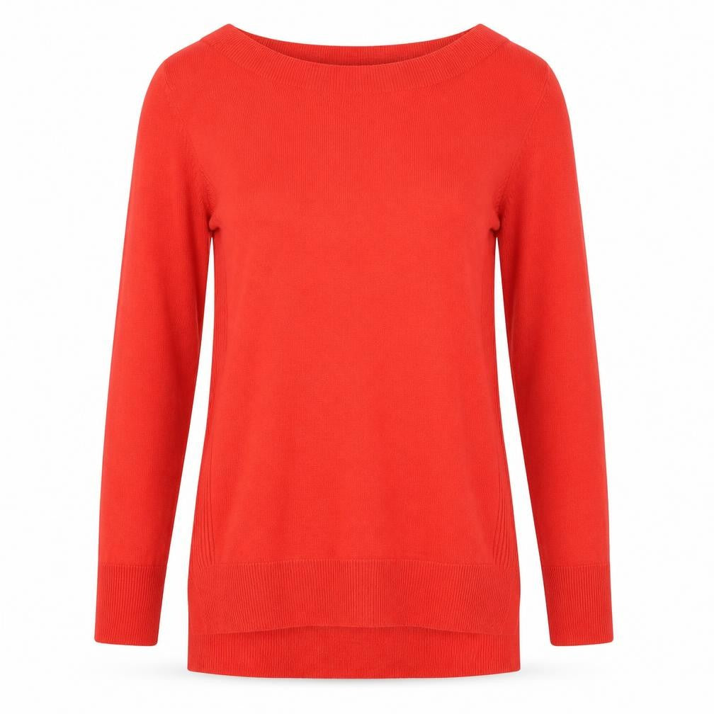 Womens UK Size 10 F&F Red Pullover Jumper