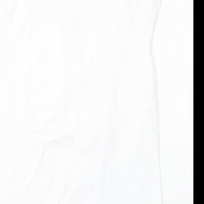 Womens UK Size 8 New Look White Basic T-Shirt