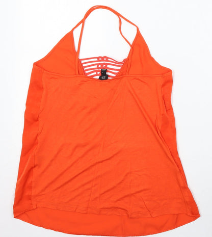 Womens UK Size 8 River Island Orange Camisole Blouse