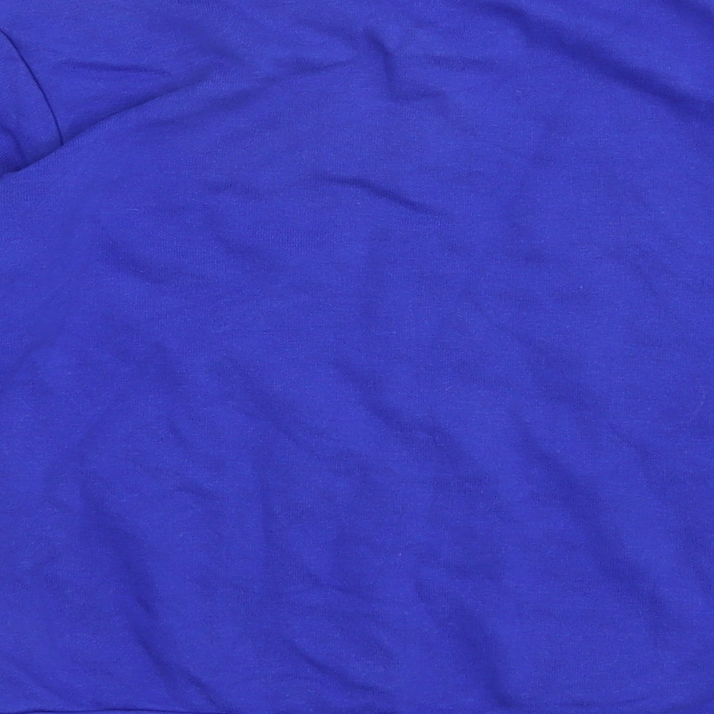 George Boys Blue  Cotton Pullover Sweatshirt Size 7-8 Years  Pullover - Schoolwear
