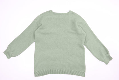 Womens UK Size L Monsoon Green Pullover Jumper