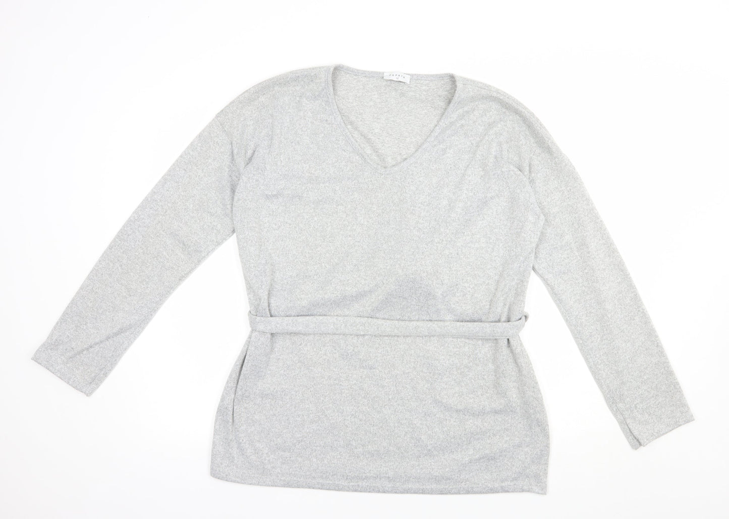 Womens UK Size 12 Papaya Grey Pullover Jumper