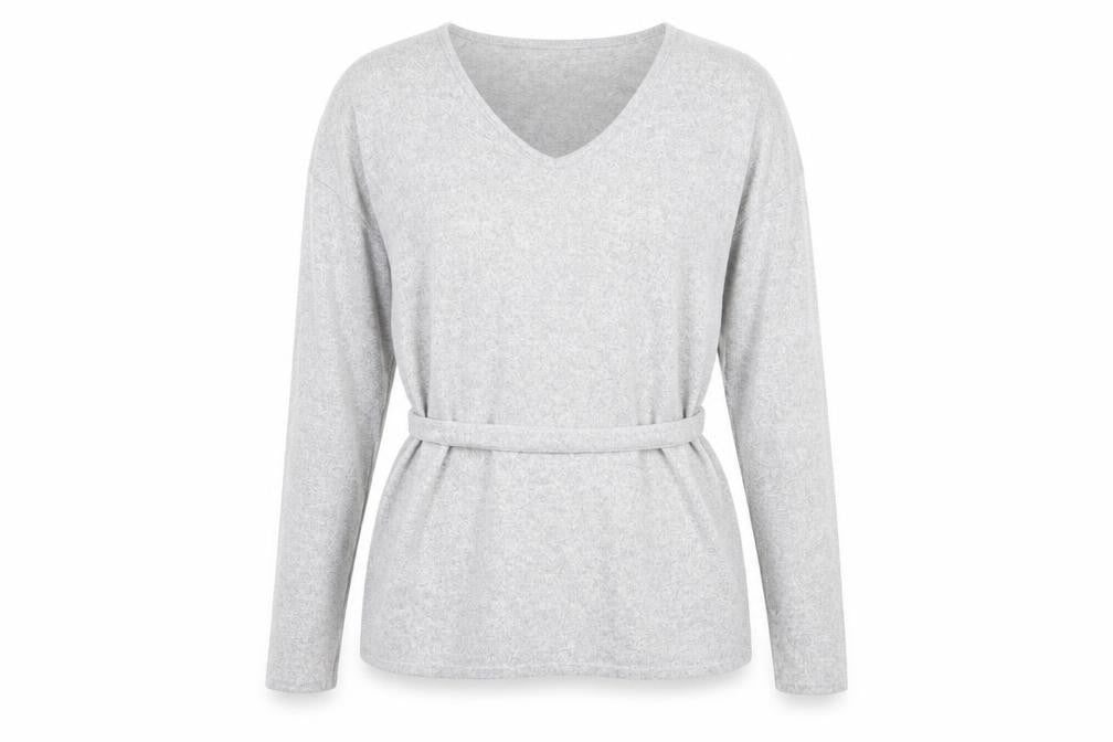 Womens UK Size 12 Papaya Grey Pullover Jumper