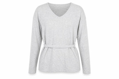 Womens UK Size 12 Papaya Grey Pullover Jumper