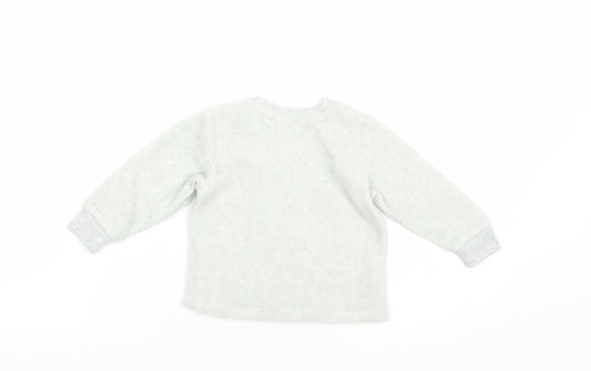Pep & Co Baby Grey  Polyester Pullover Jumper Size 3-6 Months  Snap - Little Legend