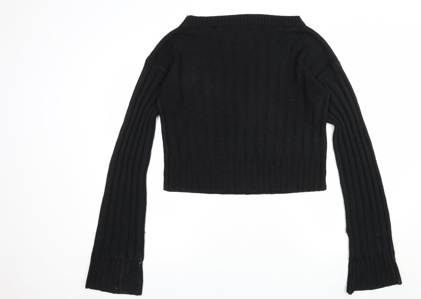 Womens UK Size M PRETTYLITTLETHING Black Pullover Jumper