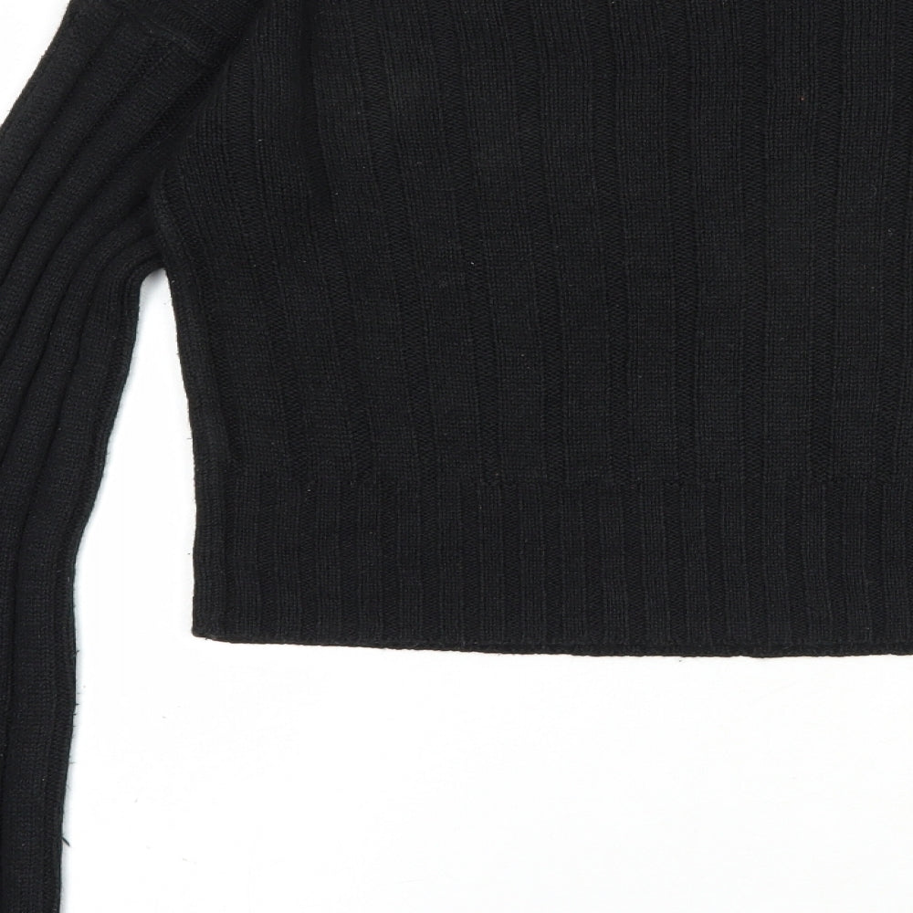 Womens UK Size M PRETTYLITTLETHING Black Pullover Jumper
