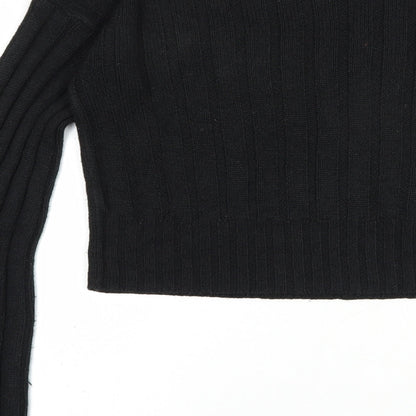 Womens UK Size M PRETTYLITTLETHING Black Pullover Jumper