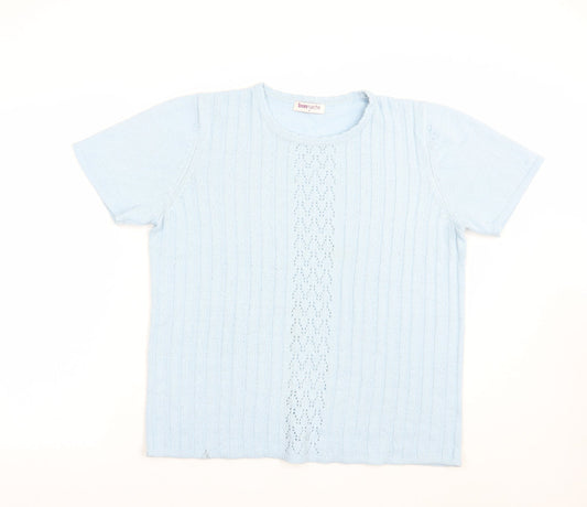 Womens UK Size M Bonmarché Blue Pullover Jumper