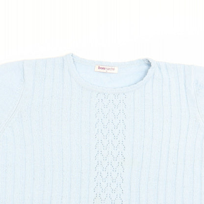 Womens UK Size M Bonmarché Blue Pullover Jumper