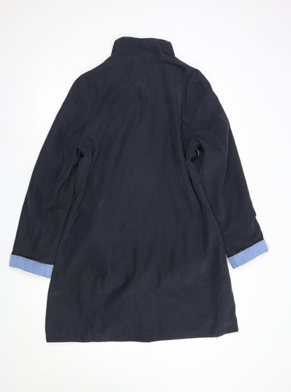 Womens UK Size 12 David Barry Blue Rain Coat